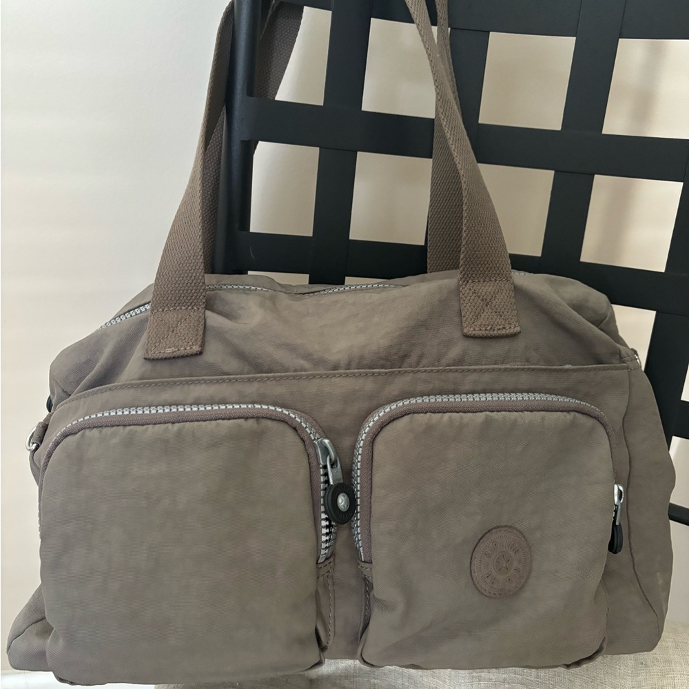 Kipling Taupe Brown Tote Purse